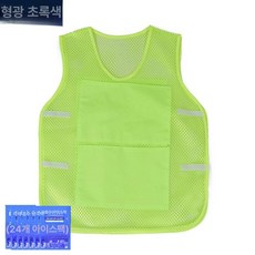 여름용 냉각 조끼 아이스팩 쿨링 베스트 성인용 작업복 시원한 냉방 (아이스팩 8개 증정), 1p, 프루트그린 + 24개