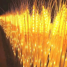 조명 정원 풍경 분위기 밀싹 광섬유 리드 보리등, A. 따뜻한 흰색, A. 전원 연결용 밀 10개 세트, B. 태양열 1종 밀 10개 세트, 1개