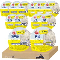 맛있는 오뚜기밥 2종 세트 12개입 (흰밥 210g x6 +작은밥130g x6 )