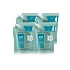 리큐 제트맥스 탈취 파워겔 멘톨 세탁세제 리필 일반드럼겸용 1.8L x 4개