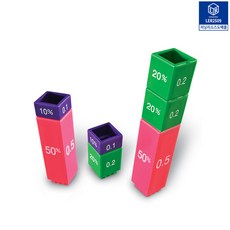 초등 수학 수업교구 분수개념 이해 학습 분수막대 51p 수이해, 1개