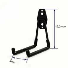 금속 후크 헤비 듀티 차고 주최자 벽 마운트 걸이 사다리 용 미끄럼 방지 스토리지 정원 도구, Red