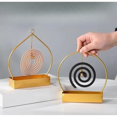 1+1 안전하고 간편한 디자인의 모기향 거치대 3종, A.원형모기향거치대2개입