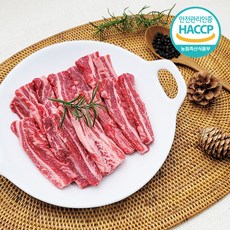 디에스미트 한우 갈비살 구이용 400g (200gx2ea) 우시산한우 1등급이상 냉장, 400g(200g*2ea), 1개