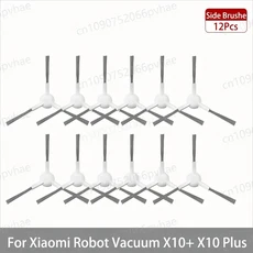 샤오미 로봇 청소기 X10+ / Plus 부품 액세서리 메인 브러시 사이드 헤파 필터 천 먼지 봉투 교체, 21 10 Side Brush, 1