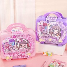 문구 블라인드백 대형 선물 세트 교육기관 토이 파크, 1개, 카피바라 가치 선물 상자 핑크퍼플 B