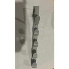 門後掛架 免打孔掛勾, 1個, 質感灰