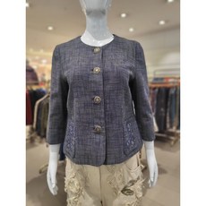 비꼴리끄 트위드 자수 카라리스 재킷 B242WJ3040_s 660372