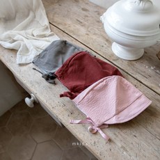 일상다많사 베이직 보넷 아기 모자 엠키즈 봄 12개월아기보넷 아기보넷모자 신생아레이스보넷