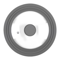 三環矽膠鍋蓋, 1個, 20cm, 灰/小款