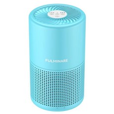 FULMINARE 가정용 침실용 공기 청정기 H13 HEPA 공기 청정기 3가지 속도 타이머 24dB 야간 조명이 있는 소형 미니 공기 청정기 오션 블루, 1 Pack, Ocean Blue