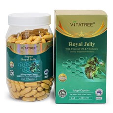 vitatree 超級蜂王乳軟膠囊 1600mg, 1罐, 365顆