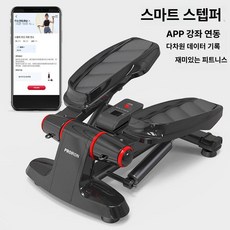 애둘아빠네 무소음스텝퍼 발지압스텝퍼, 스마트 스테퍼 블랙
