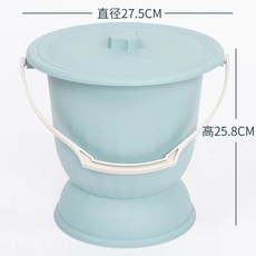 1단계 여성소변기 도톰 코발트블루 간이 휴대용 이동식 화장실 두꺼운 요강 캠핑, 1개, Q. 안개 블루 대형