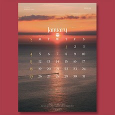 2026년 캘린더 자연 더 포스터 벽걸이달력 A3 낱장 2026달력