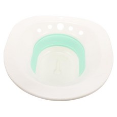 HOMSFOU 욕실 접이식 수유 비데 세면대 휴대용 청소 여성용 산후 관리 치질 공간 절약형 디자인 표준 변기 시트에 화이트 그린 264864, HOMSFOU 욕실 접이식 수유 비데 세면대 휴대용 청