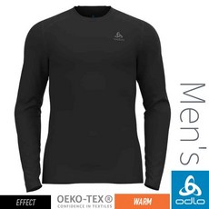 ODLO 男 保暖控溫銀離子圓領長袖衛生衣 ECO Warm 登山內搭衣 排汗內衣 141252