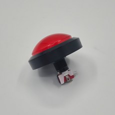 LED 아케이드 푸쉬버튼 온오프 푸쉬버튼스위치 100MM 레드, 12V
