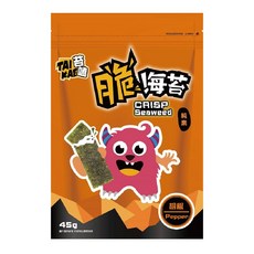 【苔嗑】脆海苔 胡椒口味（雙潔淨標章）45g / 包, 1個, 3包/組