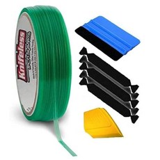 Knifeless 비닐 랩 커팅 테이프 피니싱 라인 50M 플러스 3M 툴킷 (블루스퀴지 YlwSqueegee BlckFlt) 5개
