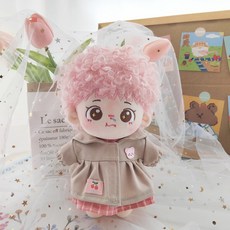 모카돌 20cm 솜인형 옷 코트 원피스세트, 베이지코트+원피스세트, 1개