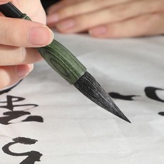 문항명필 서예 캘리그라피 동양화 고급 겸호필 부드러운 전통 붓, 1개, 15호