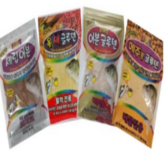 페리칸 글루텐 4종세트 ( 세립어분 + 어분 + 옥새 + 메주콩 ) 민물떡밥 붕어떡밥 집어제, 1세트