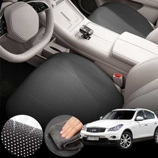 인피니티 EX37 3.7 (13-13) 차량용 초슬림 통풍 시트 커버 블랙 2개 세트