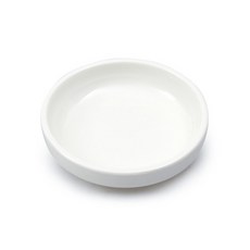 미색 굽도자기 5반 13cm 멜라민 찬기 반찬그릇