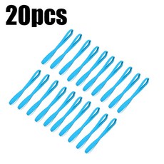 10 20개 얇은 탄력 헤어밴드 땀밴드 축구 러닝 헤어 액세서리 간단한 논슬립 스트레치, 20pcs Blue