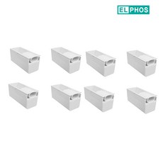 엘포스 티라인직부등 폭33 TS33 일자 좌우 연결 가능 전원마감 만, 화이트, 8개