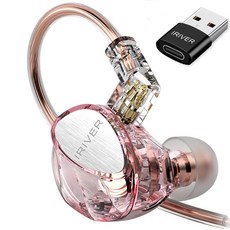 아이리버 게이밍 이어폰 c타입 유선 이어폰 7.1 서라운드 사운드 오버이어 마이크내장, IGE-V1C-로즈핑크