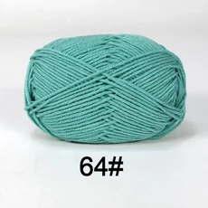 5개 혼합 색상 얀 밀크 코튼 얀 세트 핸드메이드 DIY 공예 스웨터 스카프 뜨개질용, 06 B64-5PCS