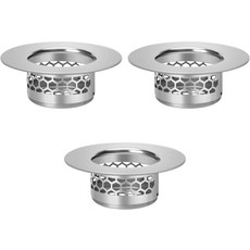 욕실 싱크대 스트레이너 욕조 화장실 배수 세탁용 헤어 캐처 걸레 풀 유틸리티 슬롭 RV 싱크 스테인리스 스틸 필터 핏 구멍 크기1.25인치 3 팩1.1인치, 1.1”(Fit Hole Size