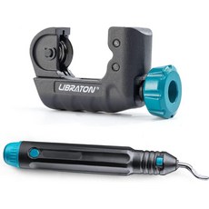 Libraton 튜빙 커터 316인치 1-18인치 미니 튜브 구리 헤비 듀티 파이프 파이프용 디버링 툴이 있는 알루미늄 얇은 스테인리스 스틸, 5/32" to 1-1/4"