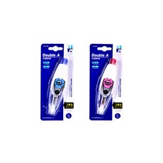 더블에이 수정테이프 노크식 5mmX6M, 2개, 싱글팩