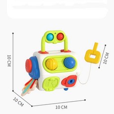 嬰幼兒忙碌球 六面體玩具 寶寶曼哈頓手抓球 訓練抓握 蒙氏早教玩具, 【八面體】忙碌手抓球, 1個
