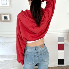 스트릿패션 유니크한 여자 크롭 후드집업 자켓 점퍼