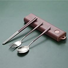 臺南出貨 可開票 北歐便攜抽拉式靜音餐具組 304不銹鋼餐具 上班白領學生出差旅行戶外餐具 叉子勺子筷子 湯匙筷子, 1個, 噴漆叉勺筷-粉色, 噴漆叉勺筷-粉色
