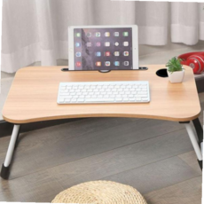 테이블 베드트레이 간이 접이식 책상 좌식 노트북침대 59000EA 1EA, 베이지