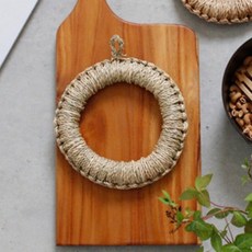 PAPERGARDEN 라탄 냄비받침, 단색, 1개