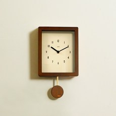 오르미 레트로 미로클락 우드 무소음 추시계 벽시계 괘종시계, ORMMRC(월넛)