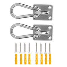 해먹과 요가를 위한 헤비 타입 스윙 행거 카라비너 클립 체육관 장비 로드 베어링 빔 후크, 5mm 세트