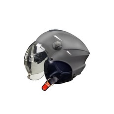 EVO CA122 雙鏡片安全帽 附泡泡鏡 輕便型, 消光灰
