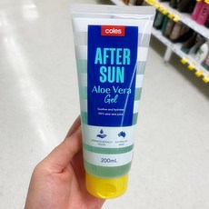 호주 콜스 에프터썬 알로에베라 수딩젤 Coles Soothing After Sun Gel Aloe Vera, 2개, 200ml