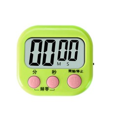 電子計時器 廚房倒數計時器, 1個, 綠