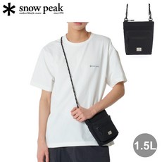 Snow Peak Cample 迷你斜掛小包 1.5L, 黑色