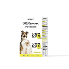 毛孩好朋友 頂級寵物魚油 動物醫院專用88% rTG(60顆/盒)高純度魚油Omega3狗魚油貓魚油解決皮膚掉毛問題, 皮膚問題、毛髮問題, 60, 1個