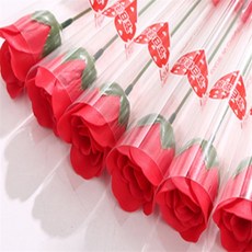 후후샾 장식용 장미꽃 조화장미꽃한송이