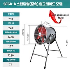 업소용 강력 송풍기 환기팬 산업용 배기팬 공장환풍기, 1세트